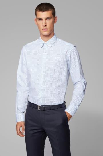 Koszula BOSS Regular Fit Białe Męskie (Pl26203)